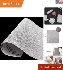 Bling Crystal Rhinestone Sheets Self Adhesive, Glitter Rhinestone Sheet for C…