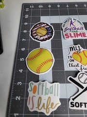 ASST SOFTBALL STICKERS GIRLS (SB3) ST4