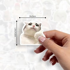 Vibrant Cat Stickers Set – 100 Piece Waterproof Vinyl Stickers for Everyone