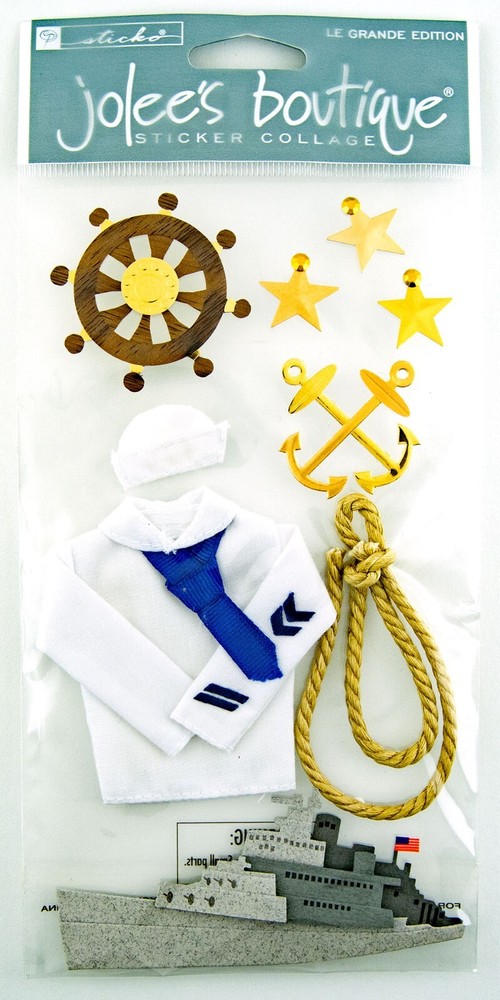 Jolee’s Boutique Sticker Collage Le Grande Edition Navy Set Blue EK Success