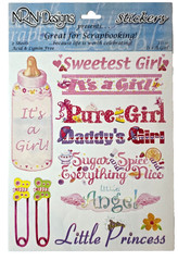 NRN DESIGNS Glossy Stickers – IT’S A GIRL – 2 sheets