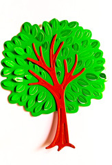 20pcs Green Tree Die Cuts Paper Embellishments Scrapbooking Card Making