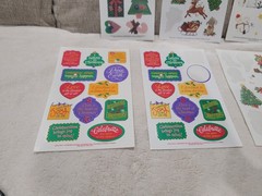 9 Sheets Vintage Current Inc. 1993 Sticker Christmas Traditional Lot 1992 90’s