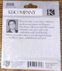K&Company Roam Metal Arts Road Signs Explore Vacation Detour Road Trip Scrapbook