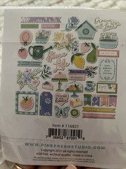 Pinkfresh “happy Blooms” 42 Pcs. Ephemera For Paper Crafting /pastel Colors