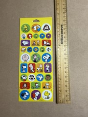 Charles M Schulz Peanuts Characters Snoopy Sticker Sheet Hallmark Stickers Yllw