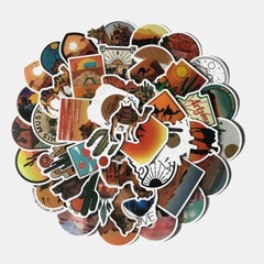 50pcs DESERT Stickers, Western Stickers, Country Stickers, Waterproof, 056