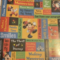 Disney 12″ X 12″ Scrap Book 155 Stickers, 10 Papers New