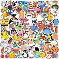 100 PC Kids Cartoon Characters Stickers for Water Bottles Teacher Prizes Vinyl