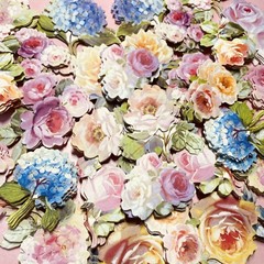 Anna Griffin’s Latest Hydrangea & Rose 30 PCS 3D Stickers +Ephemera Minis BONUS!