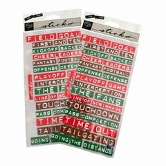 Football Scrapbooking & Sticker Lot Mixed Brands Paper Embellishments Crafts