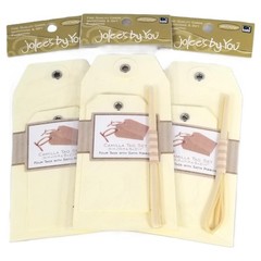 Jolee’s By You CAMILLA TAG SET Butter #8 Four Gift Tags w/Satin Ribbon LOT OF 3
