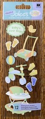 RARE Jolees Baby’s First Steps Walker Toy Shoes Footprint Toddler Infant Sticker