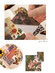 6 Sets 300 Pcs Washi Stickers Set Vintage Aesthetic Sticker Color