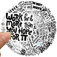 Quotes Stickers Vinyl Decal Motivational Sayings Sentiments Craft Pack Lot 50pc