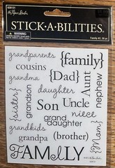 Stickabilities The Paper Studio Family Dad Mom Grandma Grandpa Aunt Uncl Sticker