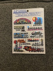 Chicago Illinois Vintage Prism “City Stickers” 1 Sticker Sheet New Sealed