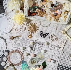 NEW Steampunk Victorian Gothic Style Itabag Lace Decoration Set For DIY Itabag