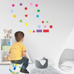 2016 PCS Colored Shape Stickers 10 Colors 6 Shape Dot Stickers Color Coding L…