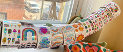 Pipsticks Retro Stickers Off The Roll: Rainbows, Bears, Ice cream+ You Choose!