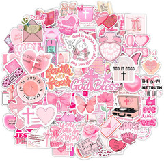 110PCS Pink Bible Verse Stickers for Girls and Women – Christian Scripture Favor