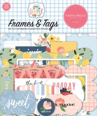 1 Pack Carta Bella Paper SUMMER Frames & Tags Die-Cut Ephemera
