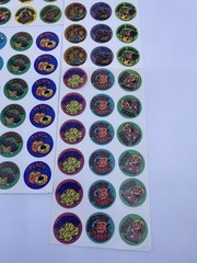 Vintage Stickers Scratch N Sniff Gordy Pine Popcorn Coconut 104 Stickers