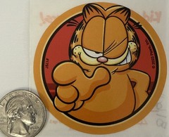 GARFIELD CIRCLE #3 Stickers Nickelodeon•Animal•Cat•Chubby•Cartoon•Card Making•