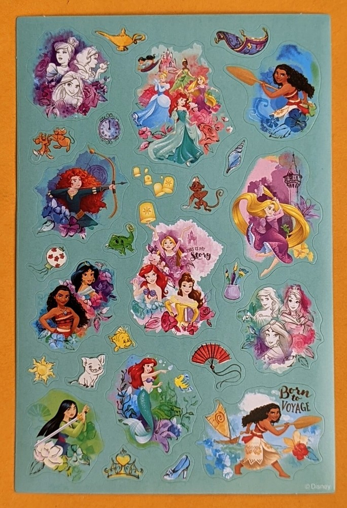 Disney, Princess Sticker Single Sheet
