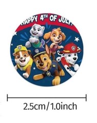 100 PAW PATROL ASSORTED 1″ STICKERS LABELS SEALS PARTY FAVOR GIFT MOVIE NICK