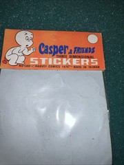 Vtg 1979 Casper & Friends 3d Puff Stickers! 5 In Pack NOS