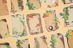 flower paper note paper | flower letter botanical themed Decorative paper set, D