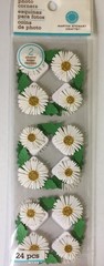 Martha Stewart White Daisy Photo Corners 3-D Stickers RARE NIP