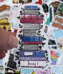 BOOK STICKERS, 20pcs, book lovers, teachers, books FREE shipping*