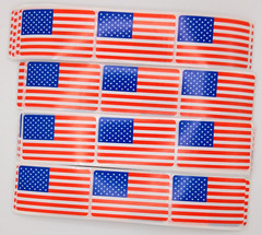 15 USA Flag Stickers/Patriotic/Scrapbooking/Crafts/Journals/Planner/1.2″ x 2″