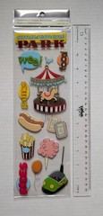 Amusement Park Rides Games Food Scrapbooking Stickers By Recollections RARE