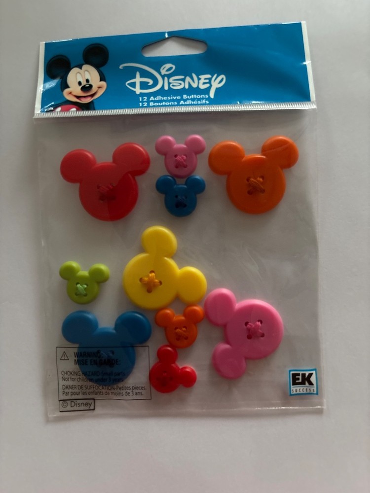 EK Disney Adhesive Buttons-Mickey Icon – DBM001