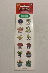 Lot of 4 Pokémon 1999 Sealed Sticker Packs: Normal, Grass, Fire, Bug Elements