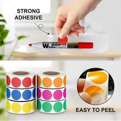 3000Pcs Round Dot Stickers Garage Sale Price Stickers Sheets for Office Student