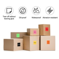 250 Per Roll 2″x3″ Rectangle Inventory Color Coding Labels Red 1 Roll