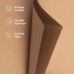 8×8 DIY Scrapbook Album Yellow Hardcover 40 Page Memory Photo Book Wedding Gift