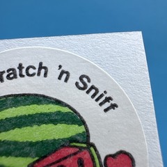 3M Murple Character Single Watermelon Matte vintage 80s scratch & sniff sticker