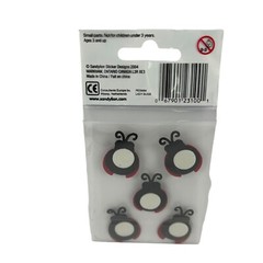 Sandylion Essentials Lady Bugs Dimensional Stickers PESM84 Glitter Ladybugs