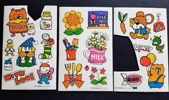 VTG Midori Japan Cartoon Animal Milk Food Theme Stickers Kawaii Venice Brand