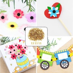 300x Brads for Paper Crafts Paper Fasteners Mini Multipurpose 4.5×8 mm Crafting