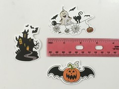 100 Pcs Halloween Stickers Scary Spooky Trick R Treat Sticker Kids Boys Girls