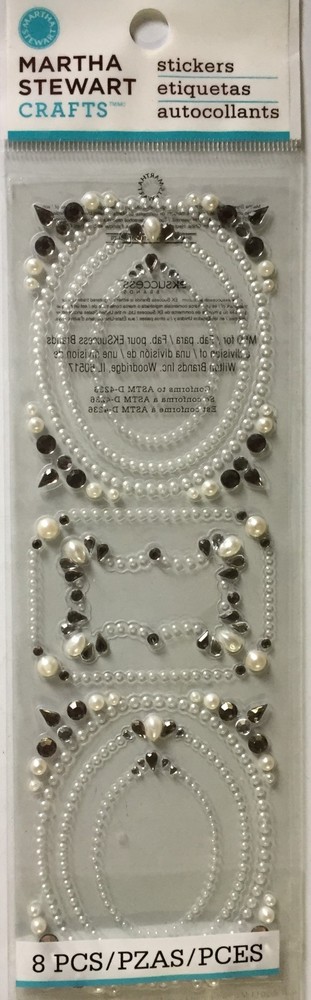 Martha Stewart Elegant Gemstone Frame Stickers RARE NIP