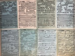 Letraset Chartpak Formatt Various Fonts- Letters Numbers~ 10pt-144pt ~33 Sheets