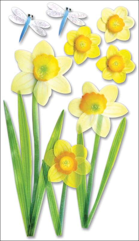 Jolee’s Boutique Dimensional Stickers Daffodils