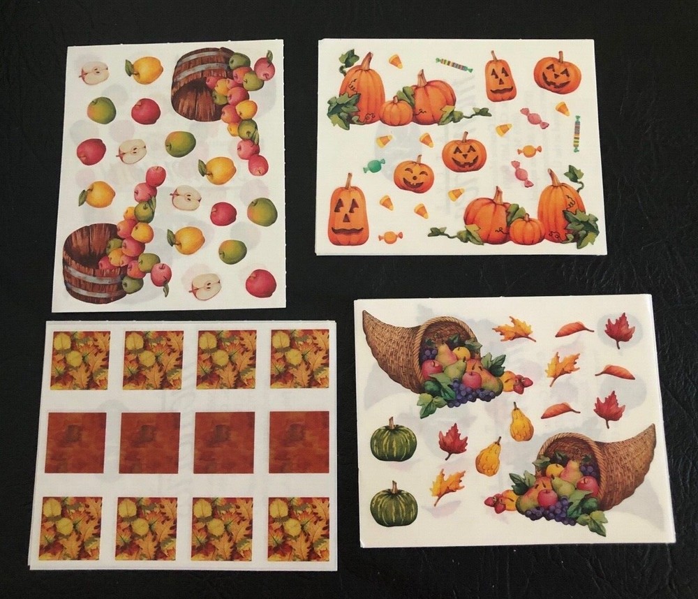 Creative Memories FALL ~ HALLOWEEN 4×5 Block Sticker Sheets – U Choose ~ NEW